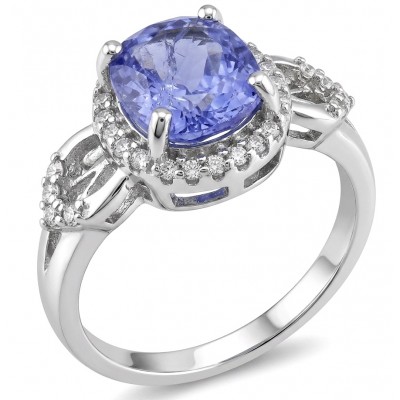 Born to Glam 5.2 carat natural Tanzanite .925 Sterling Silver Perfectly handcrafted Ring s. 5