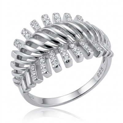 Perfection Round cut 3.2 carat White Topaz rhodium over .925 Silver handcrafted Cocktail Ring s. 7 1/2