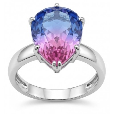 8.8 carat Alexandrite .925 Sterling Silver Perfectly handcrafted Ring s. 7