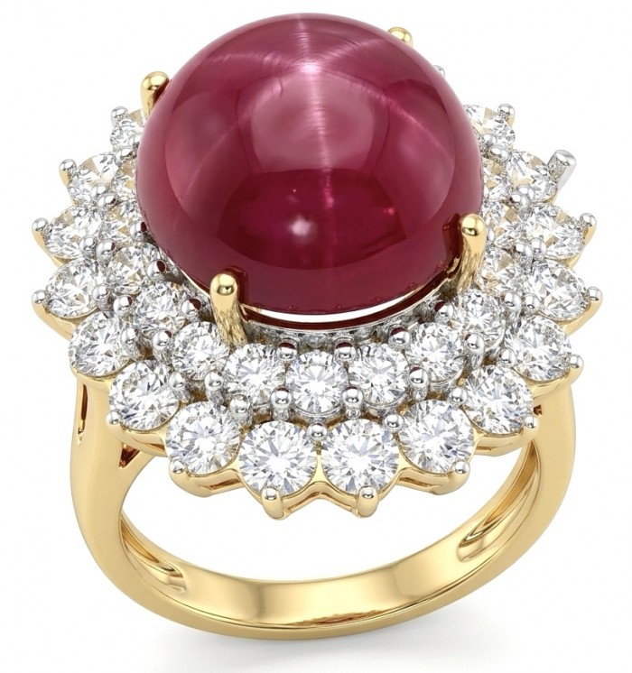 Francesca Authentic 10.9 carat Mozambique Ruby .925 Sterling Silver brilliantly handcrafted Statement Statement ring; s. 7