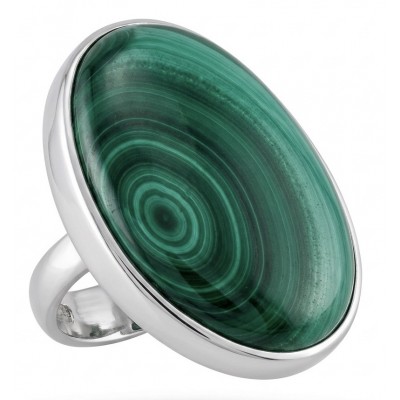 Green River 33.2 CARAT genuine Malachite from Utah .925 Sterling Silver handcrafted ring size 8 adjustable