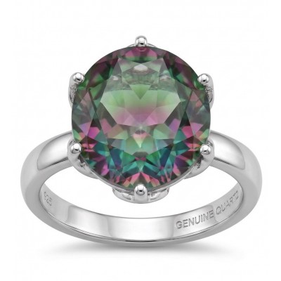 7.8 carat Brazilian Tourmaline .925 Sterling Silver Perfectly handcrafted Ring s. 7
