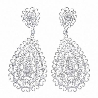 The Renaissance Natural 3.5 carat White Topaz .925 Sterling Silver handcrafted earrings