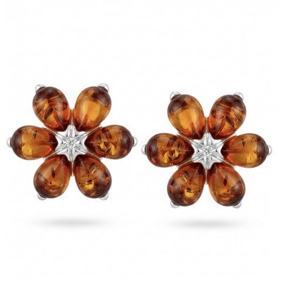 Wonderful natural Buttescotch Baltic Amber .925 Sterling Silver entirely handcrafted earrings