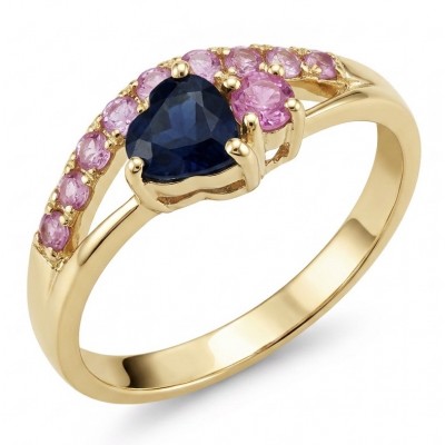 Scarlett 0.7 ctw Mozambique Ruby .925 Sterling Silver handcrafted Statement Ring size 8