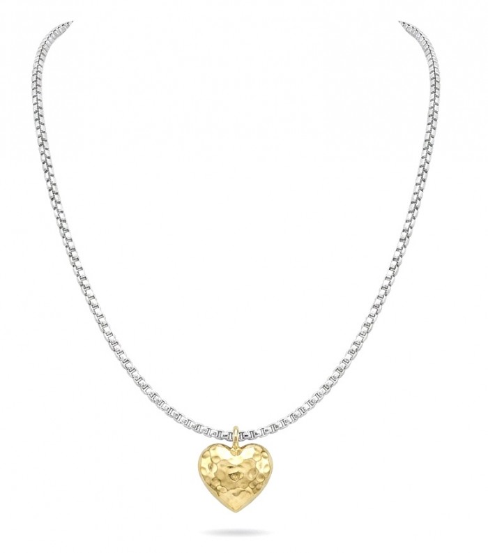 Golden Heart Luxurious 2.4 carat pave White Topaz 18K Gold over .925 Sterling Silver handcrafted necklace