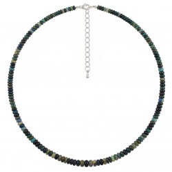 Mystery 22.2 carat Black Opal .925 Sterling Silver .925 Sterling Silver Statement Necklace