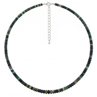 Mystery 22.2 carat Black Opal .925 Sterling Silver .925 Sterling Silver Statement Necklace