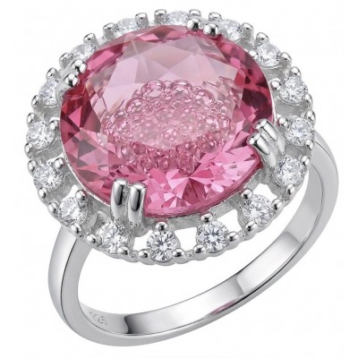 Tiffany - authentic 10.4 carat Pink Sapphire .925 Sterling Silver handcrafted Ring size 6