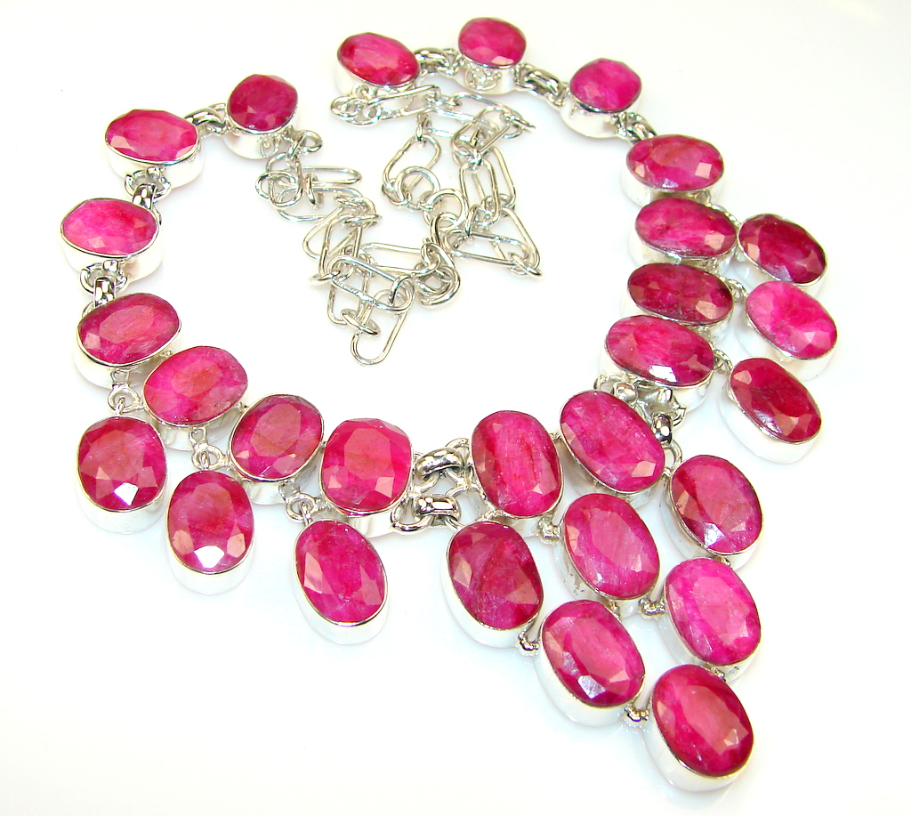 Make Memories Ruby Sterling Silver necklace - model #24-sty-14-14