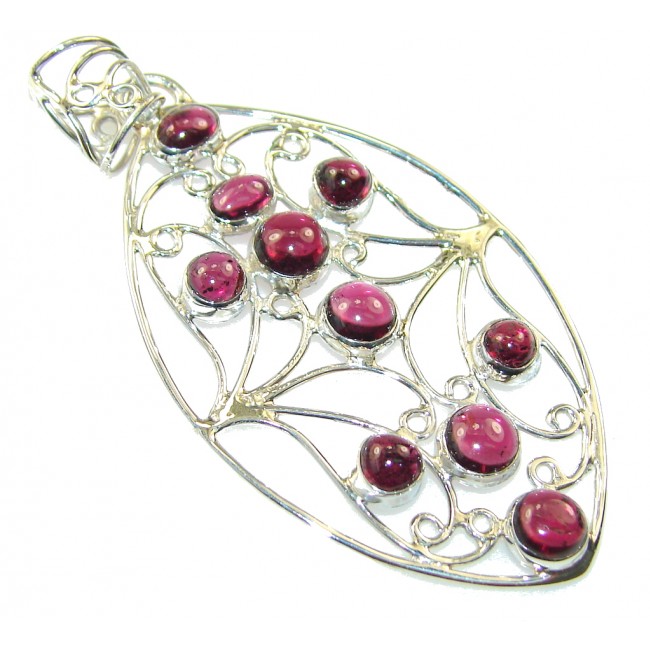 Delicate Pink Tourmaline Sterling Silver Pendant