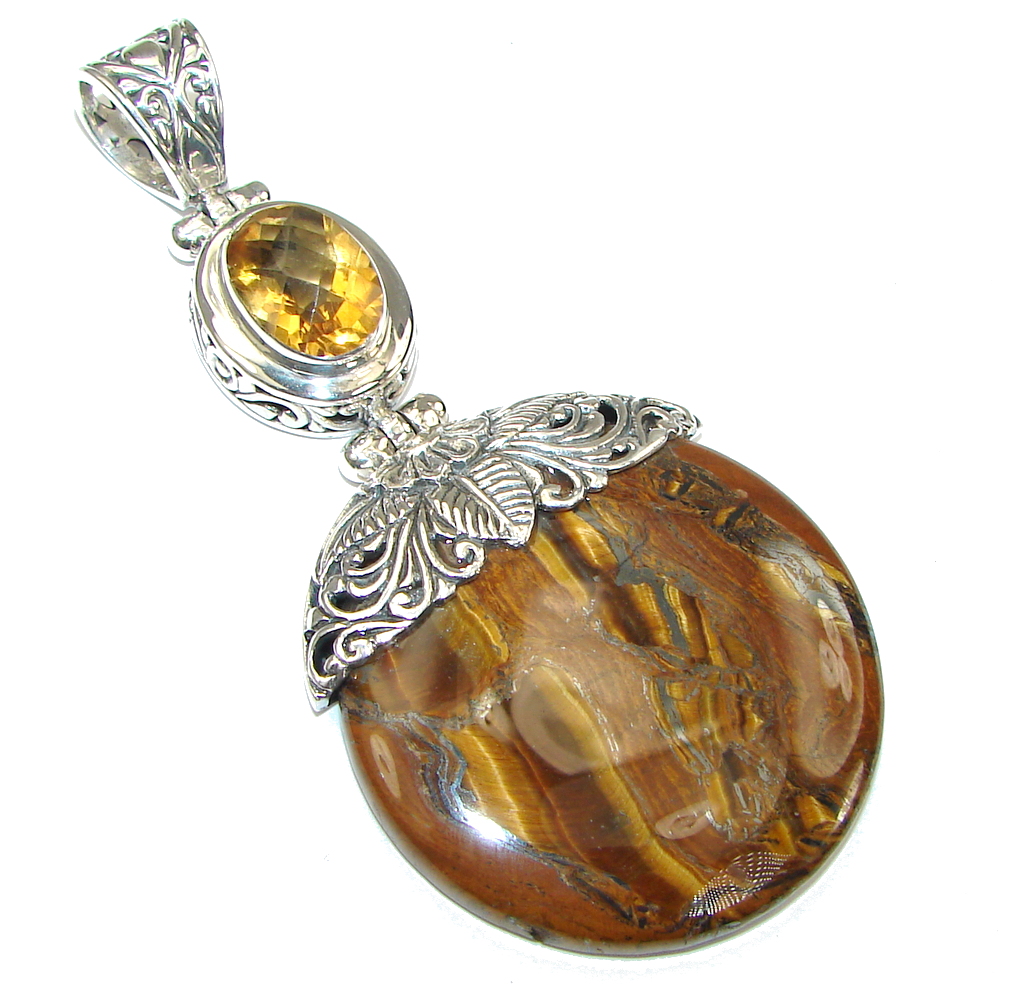 Tiger’s Eye & Citrine Pendant main image 0