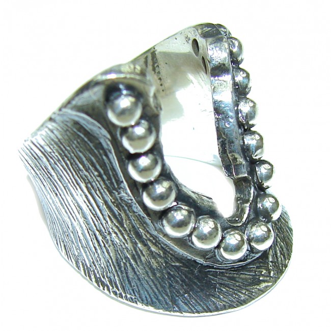 Natural Beauty! Silver Sterling Silver ring s. 6