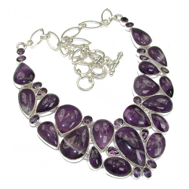 Lavender Dream! Purple Amethyst Sterling Silver necklace