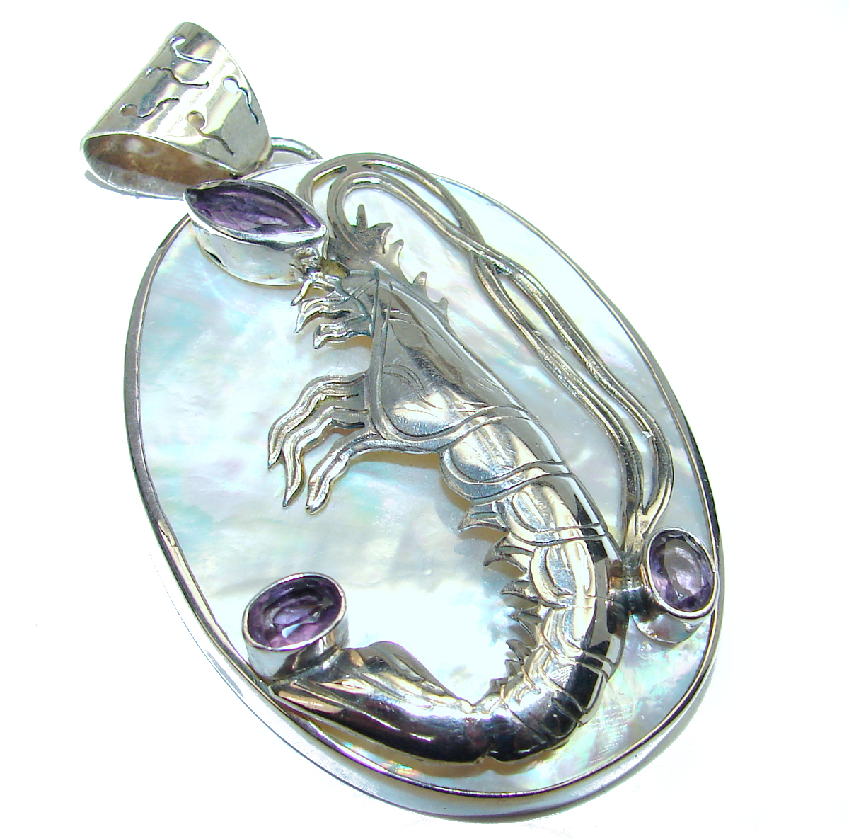 Charming Louisiana Sterling Silver Shrimp Charm