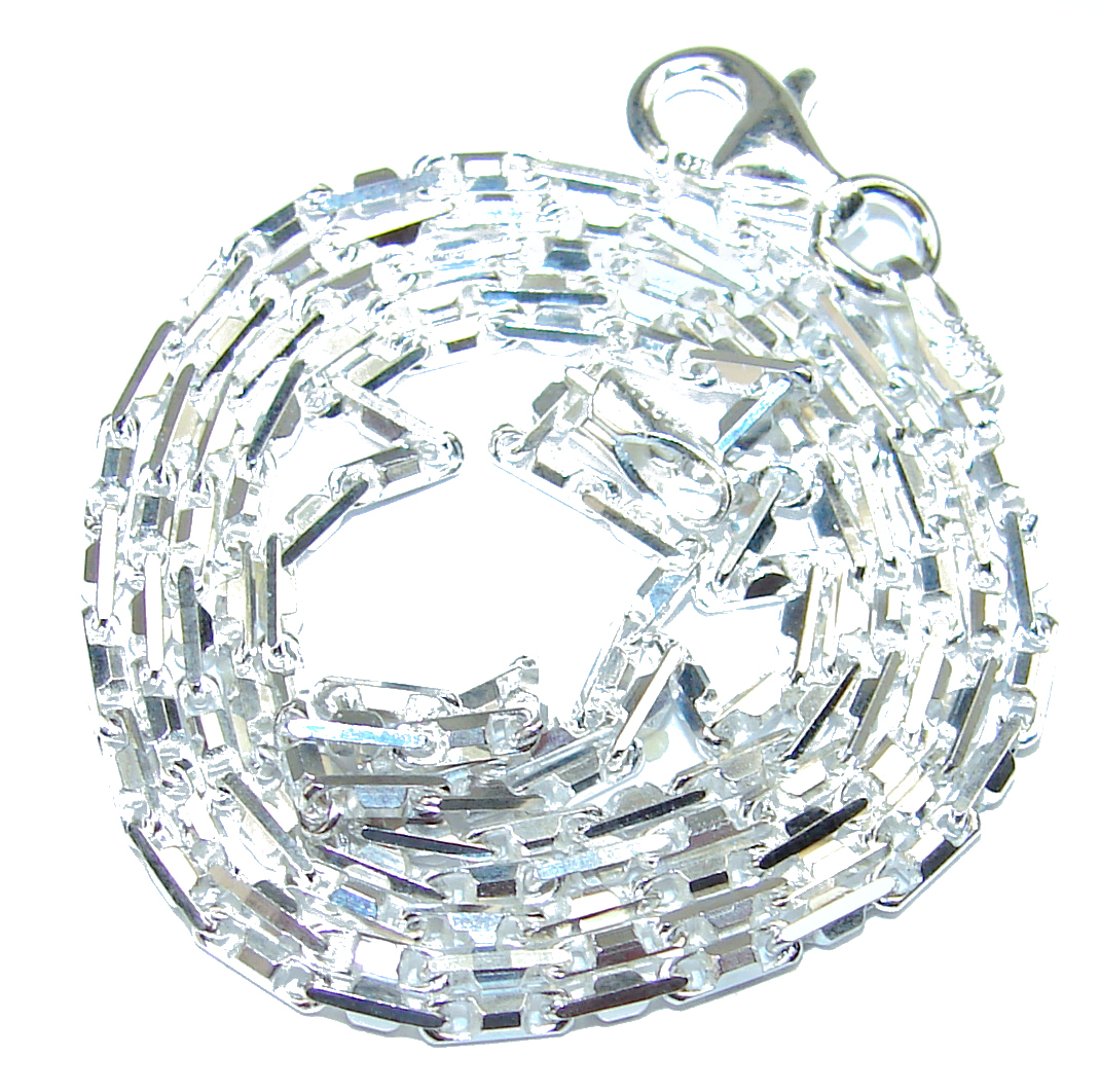 Heshe design Sterling Silver Chain 18'' long, 2.5 mm wide - model