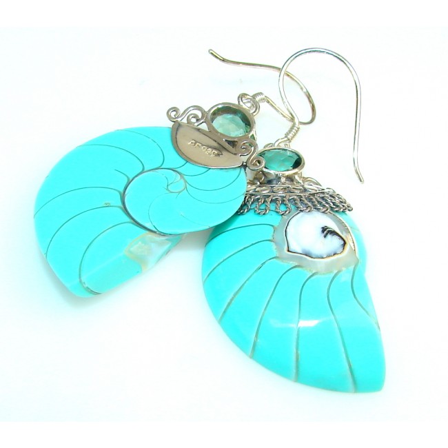 Excellent Color Of Shell Sterling Silver earrings