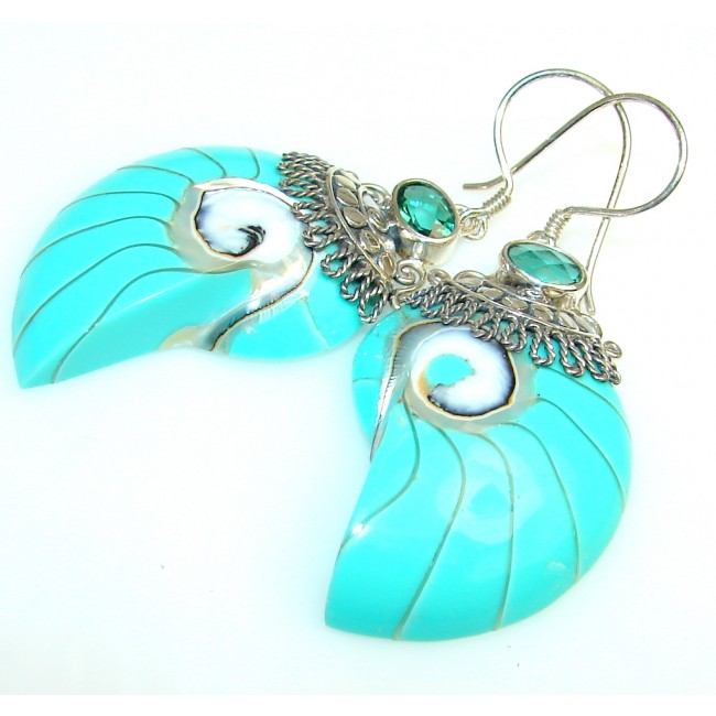 Excellent Color Of Shell Sterling Silver earrings