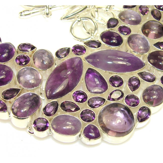 Let's Dance Amethyst Sterling Silver Necklace