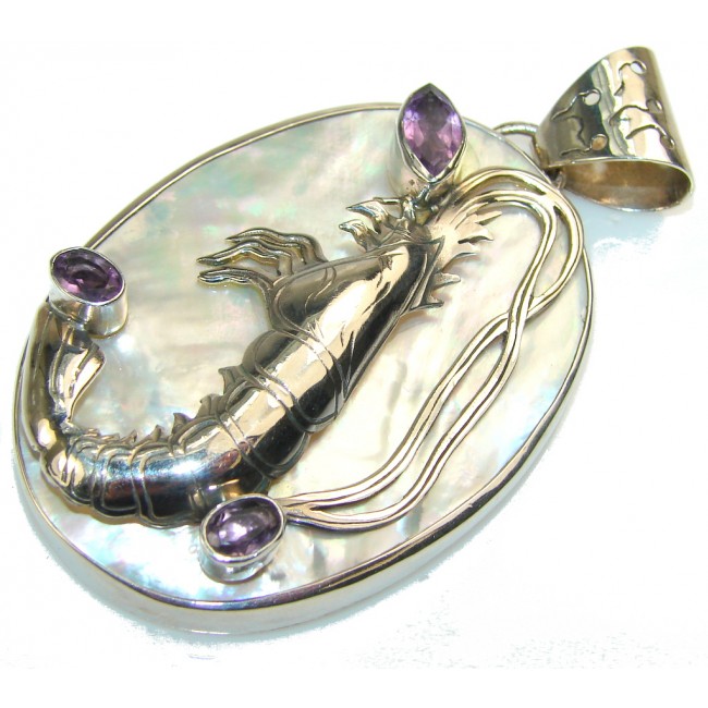 Amazing Design!! Blister Pearl Sterling Silver pendant