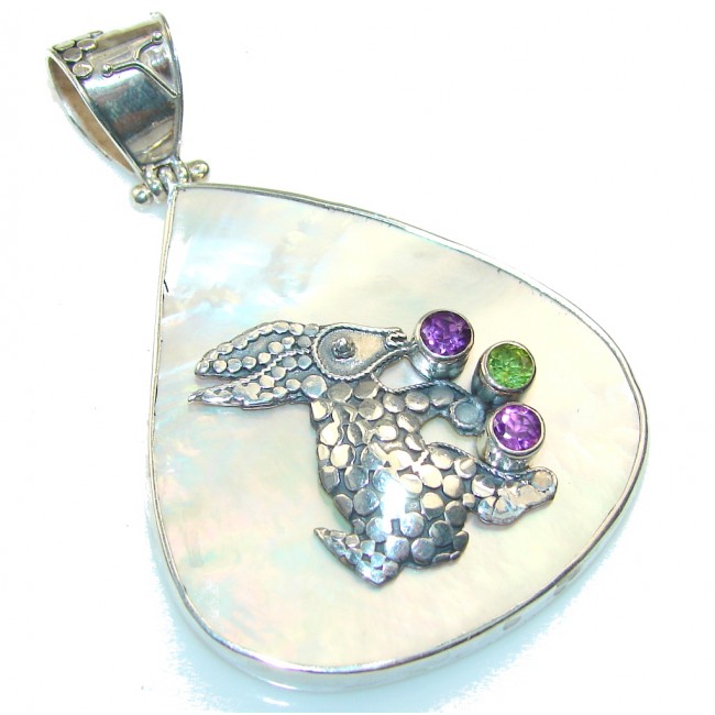 Stylish Blister Pearl Sterling Silver pendant