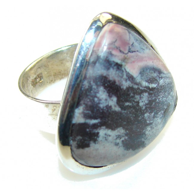 New!! Purple Tiffany Jasper Sterling Silver ring s. 7 1/2