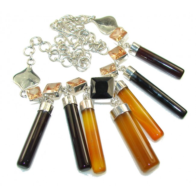 Amazing New Design Of Agate Sterling Silver necklace