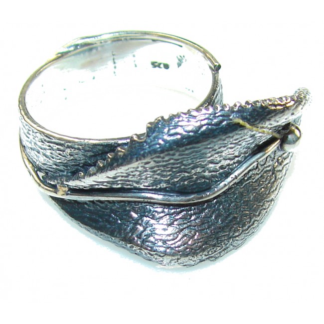 Perfect Design!! Oxidized Silver Sterling Silver Ring s. 8