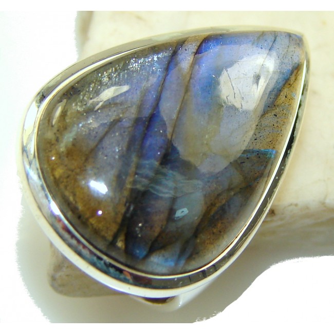 Blue Dreamer! Labradorite Sterling Silver ring s. 7 1/4