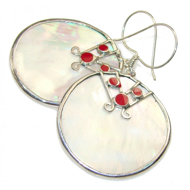 Delicate Blister Pearl Sterling Silver earrings