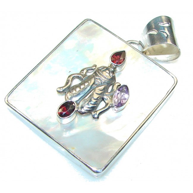 Fashion!! Blister Pearl Sterling Silver pendant