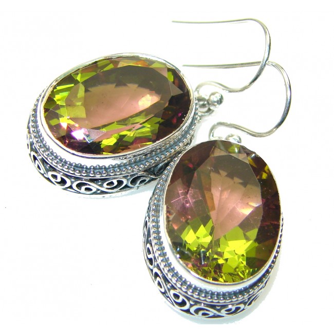 Amazing!! Color Changing Quartz Sterling Silver earrings