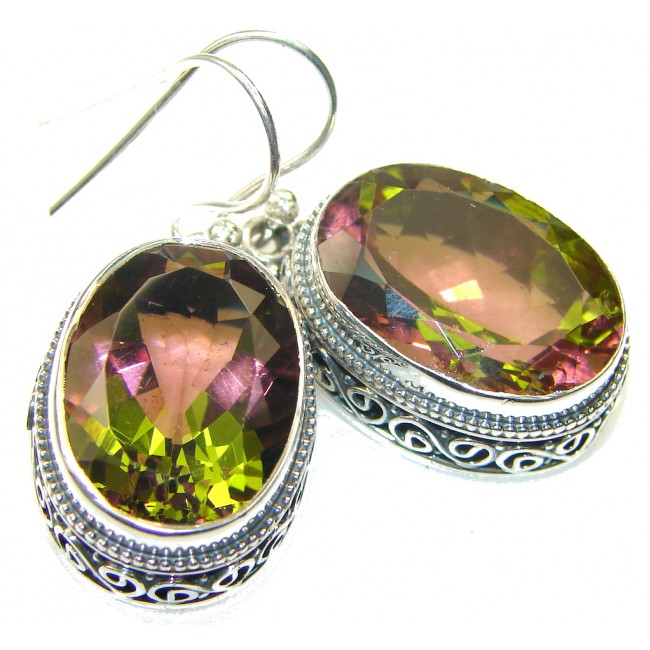 Amazing!! Color Changing Quartz Sterling Silver earrings