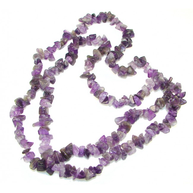Natural Beauty! Purple Amethyst Necklace