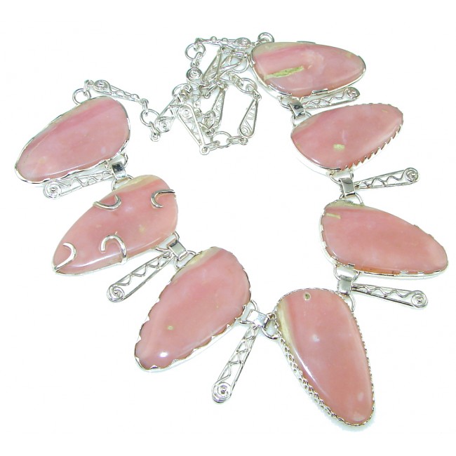 Love Declared! Pink Opal Sterling Silver Necklaces