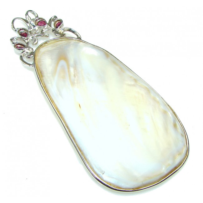 Large! Praying Goddess Blister Pearl Handcrafted Sterling Silver pendant