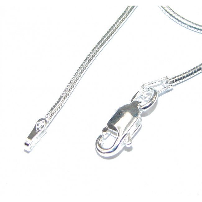 Snake Sterling Silver Chain 18'' long, 1 mm wide