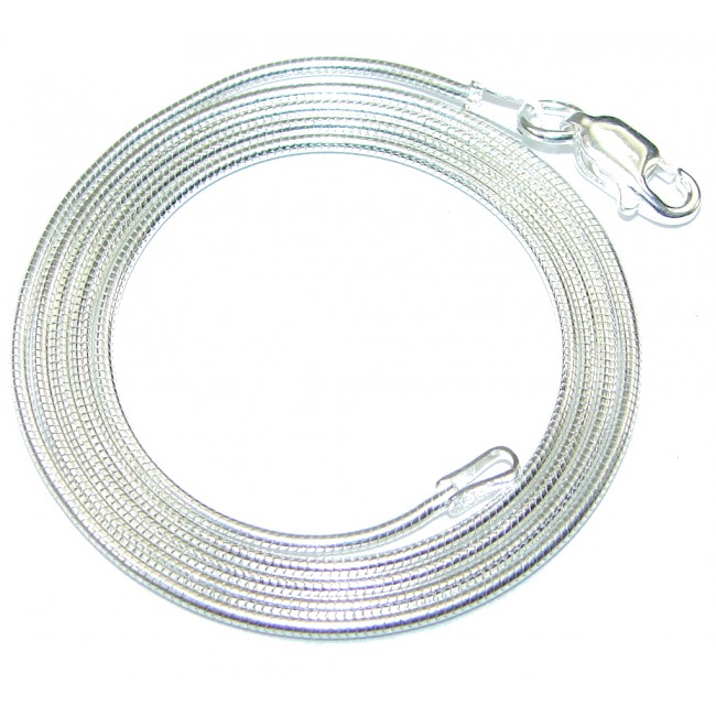 Snake Sterling Silver Chain 18'' long, 1 mm wide