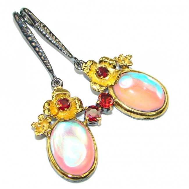 Enchanted Treasure Color changing QuartzGold Plated Sterling Silver earring