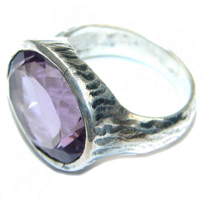 Lilac Kiss Purple Amethyst Sterling Silver ring s. 7 1/4