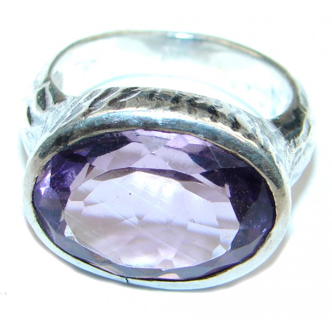 Lilac Kiss Purple Amethyst Sterling Silver ring s. 7 1/4
