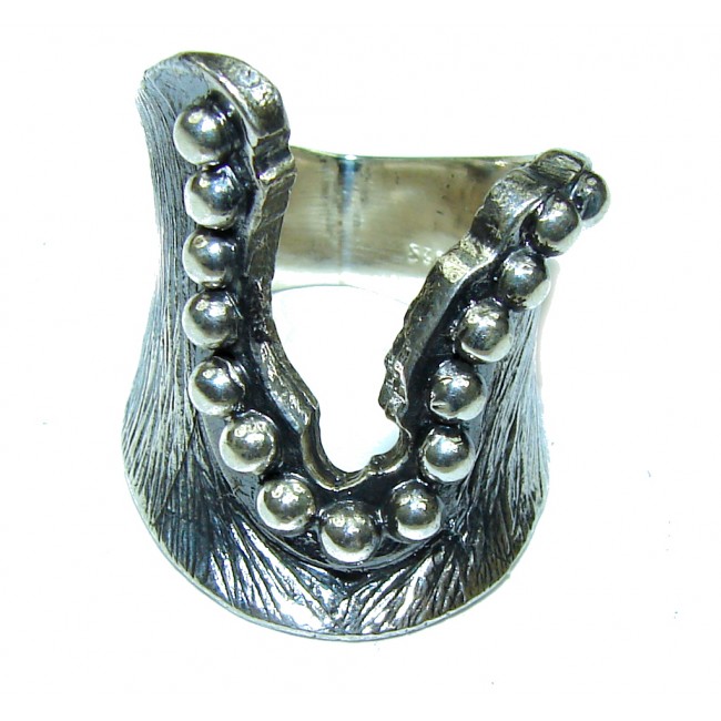 Natural Beauty! Silver Sterling Silver ring s. 6
