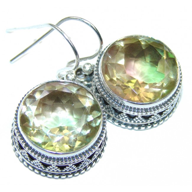 Summer Time! Yellow Quartz Sterling Silver earrings