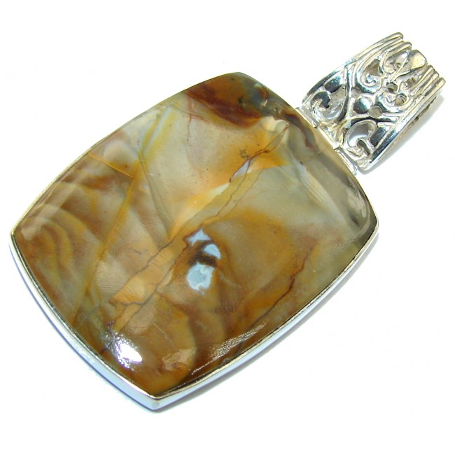 Just Perfect Montana Agate Sterling Silver Pendant
