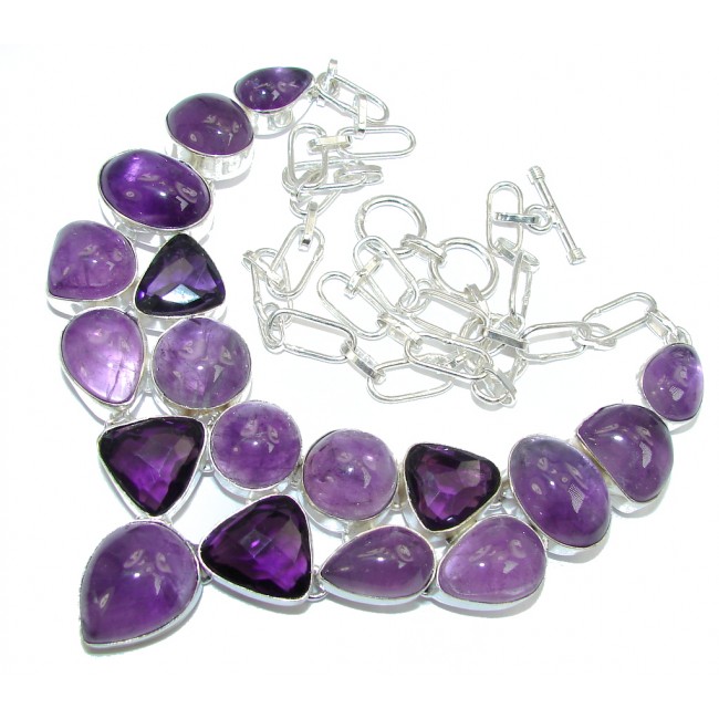Lavender Dream AAA Purple Amethyst Sterling Silver Necklace
