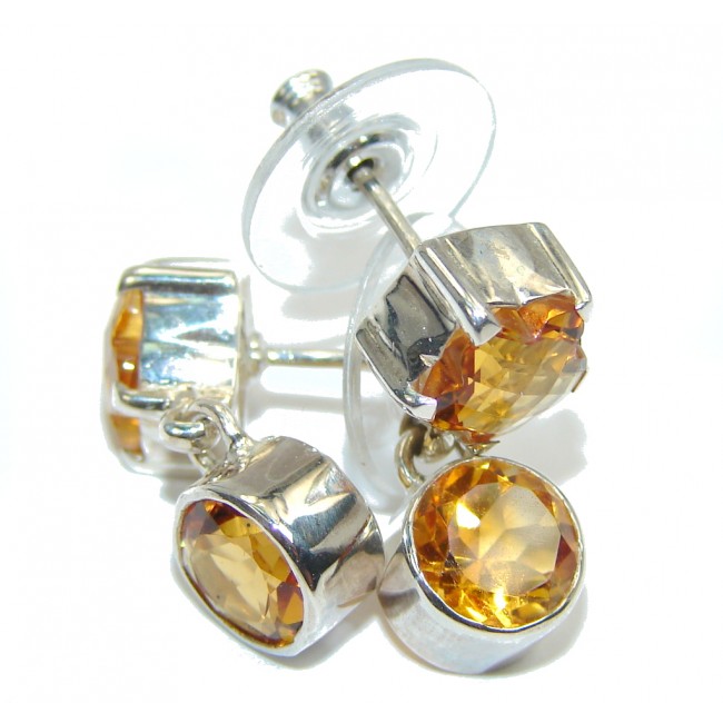 Just Perfect Golden Topaz Sterling Silver Earrings