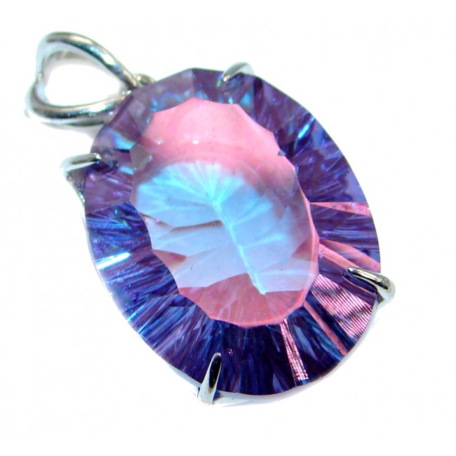 Spectacular Purple Magic Topaz Sterling Silver handcrafted Pendant