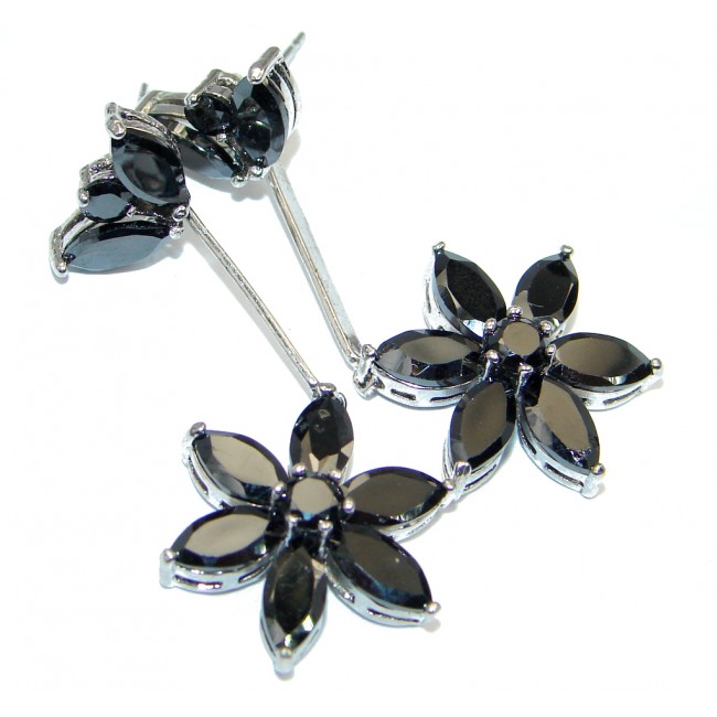 Great Style Onyx Sterling Silver handmade earrings