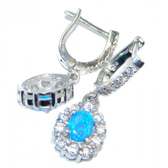 Classy Design Opal Sterling Silver handmade earrings