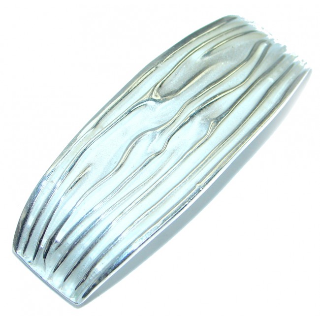 Unisex Ocean Waves .925 Sterling Silver handmade pendant